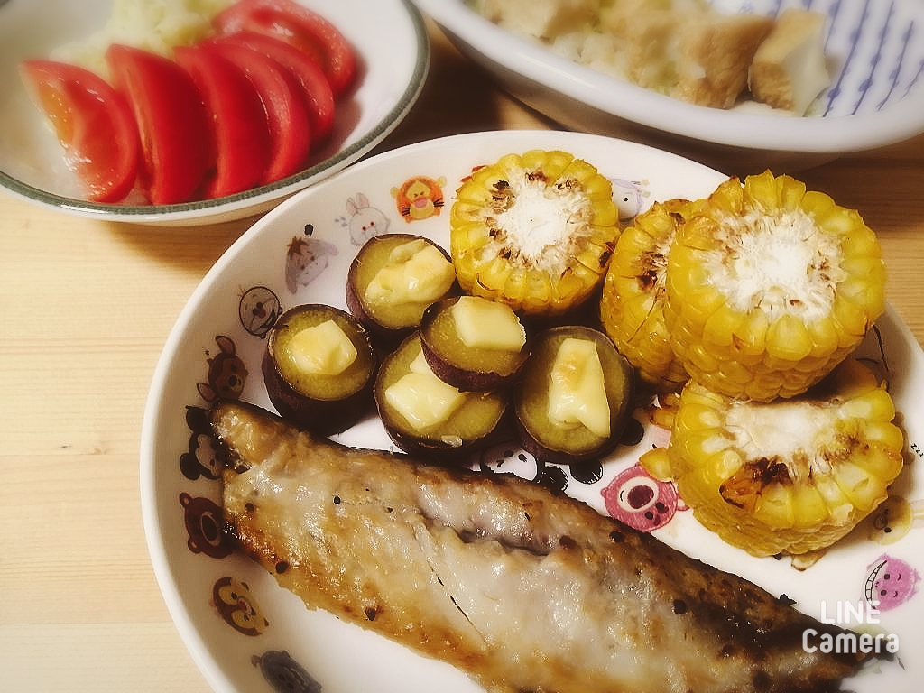 焼魚の献立におすすめ 夏はトウモロコシで時短 ボリュームアップ よわね育児